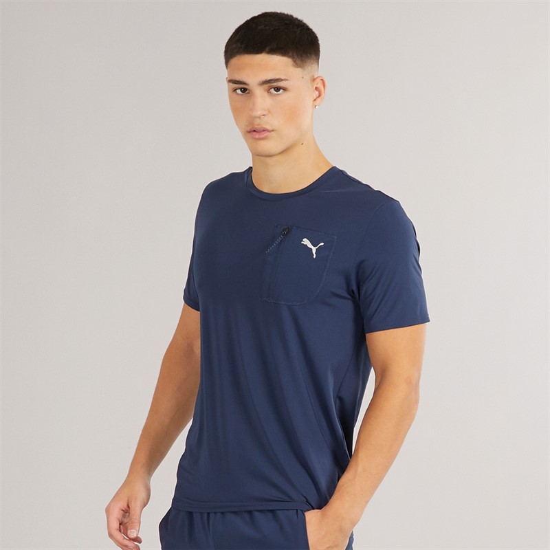 Mens Flex Tech Cargo T-Shirt Club Navy