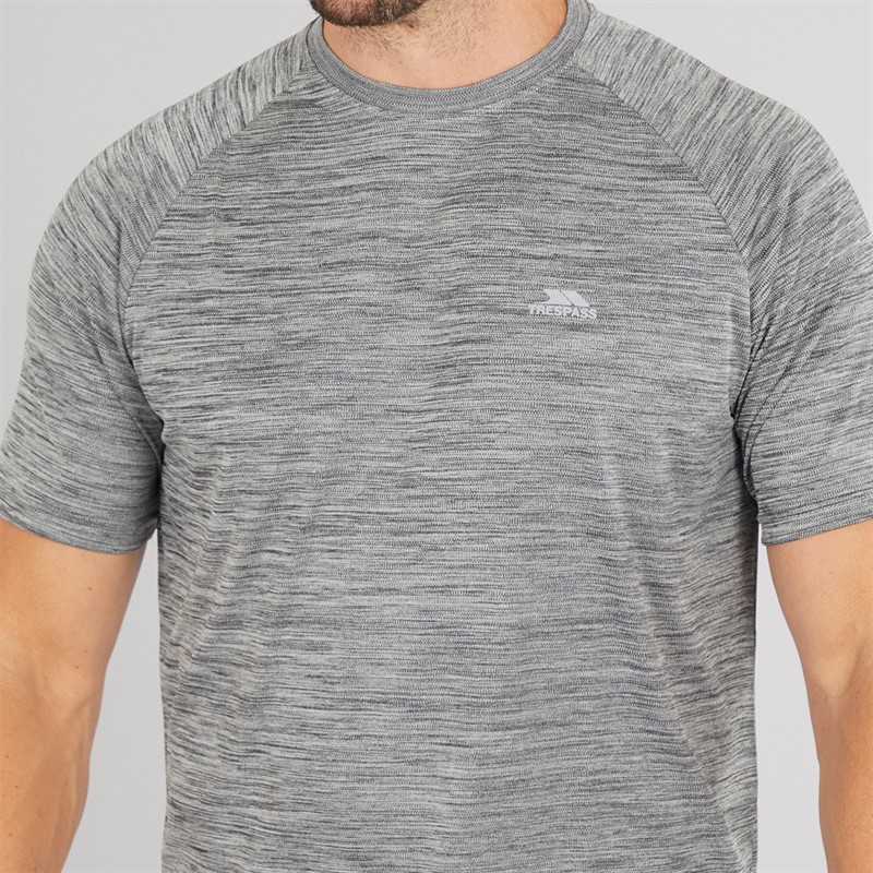 Mens Leecana Tech T-Shirt Grey Marl 3 Mens Leecana Tech T-Shirt Grey Marl