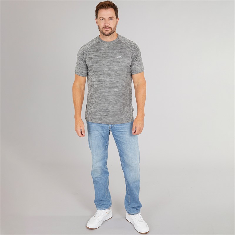 Mens Leecana Tech T-Shirt Grey Marl 4 Mens Leecana Tech T-Shirt Grey Marl