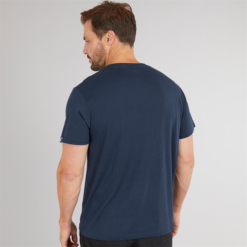 Mens Olsson Front Logo T-Shirt Navy 2 Mens Olsson Front Logo T-Shirt Navy