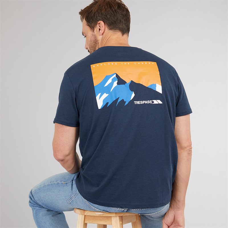 Mens Svensson Back Logo T-Shirt Navy