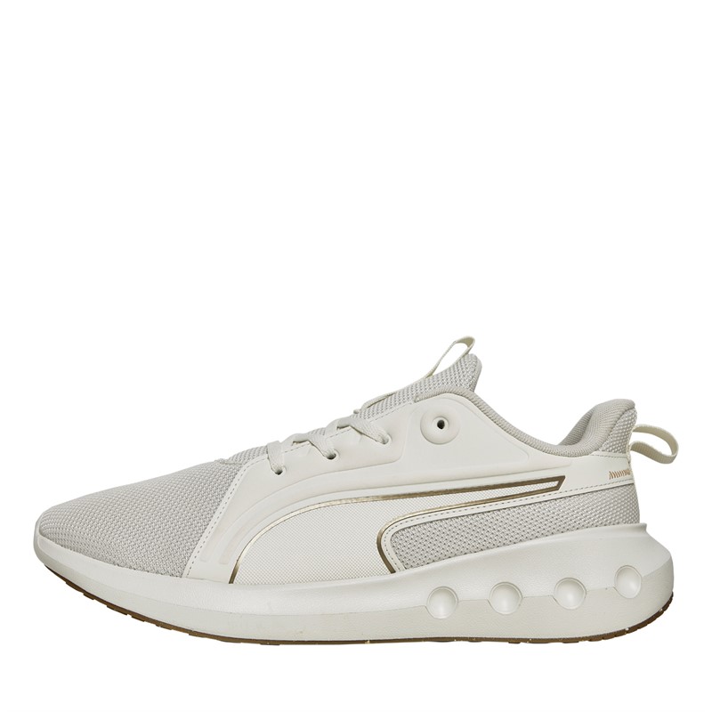 Mens Softride Carson Neutral Running Shoes White/Gold