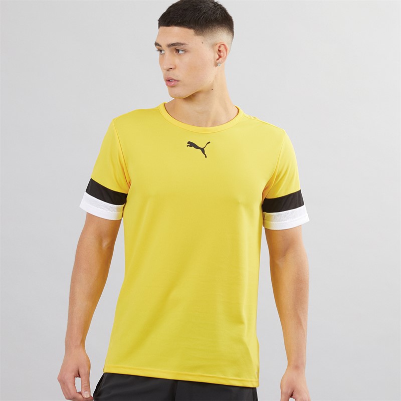 Mens TeamRISE Training Jersey Cyber Yellow/ Black/ White