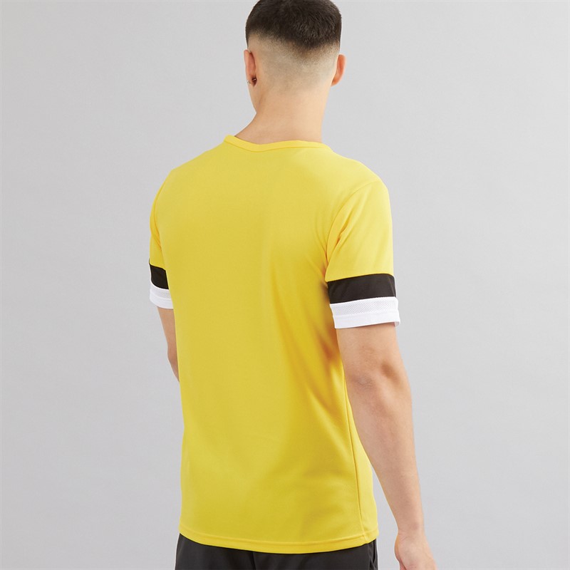Mens TeamRISE Training Jersey Cyber Yellow/ Black/ White 2 Mens TeamRISE Training Jersey Cyber Yellow/ Black/ White