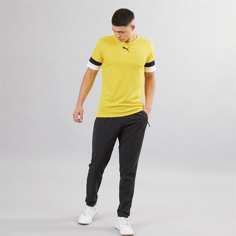 Mens TeamRISE Training Jersey Cyber Yellow/ Black/ White 3 Mens TeamRISE Training Jersey Cyber Yellow/ Black/ White