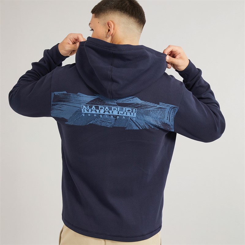 Mens Vanni Full Zip Hoodie Blue Marine 1 Mens Vanni Full Zip Hoodie Blue Marine