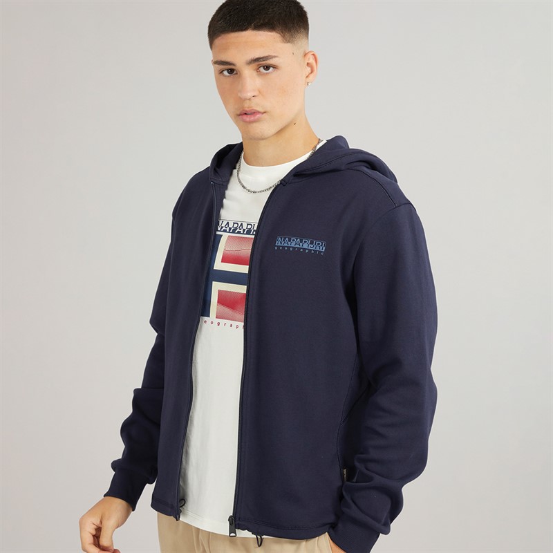 Mens Vanni Full Zip Hoodie Blue Marine 3 Mens Vanni Full Zip Hoodie Blue Marine
