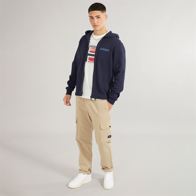 Mens Vanni Full Zip Hoodie Blue Marine 4 Mens Vanni Full Zip Hoodie Blue Marine