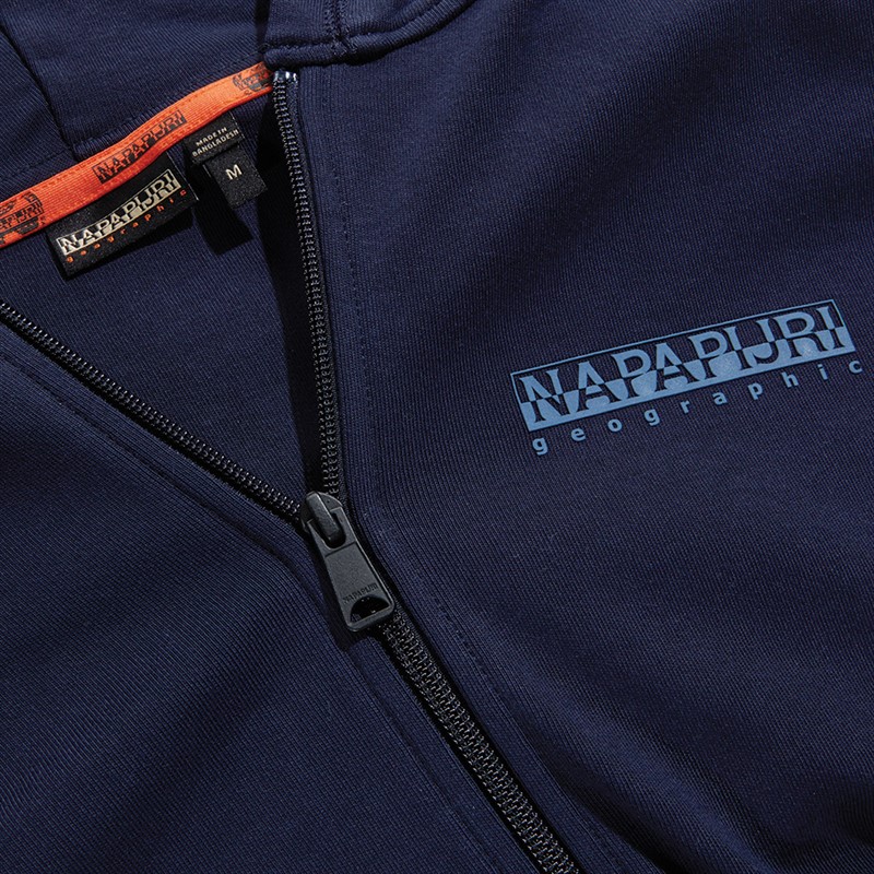 Mens Vanni Full Zip Hoodie Blue Marine 5 Mens Vanni Full Zip Hoodie Blue Marine