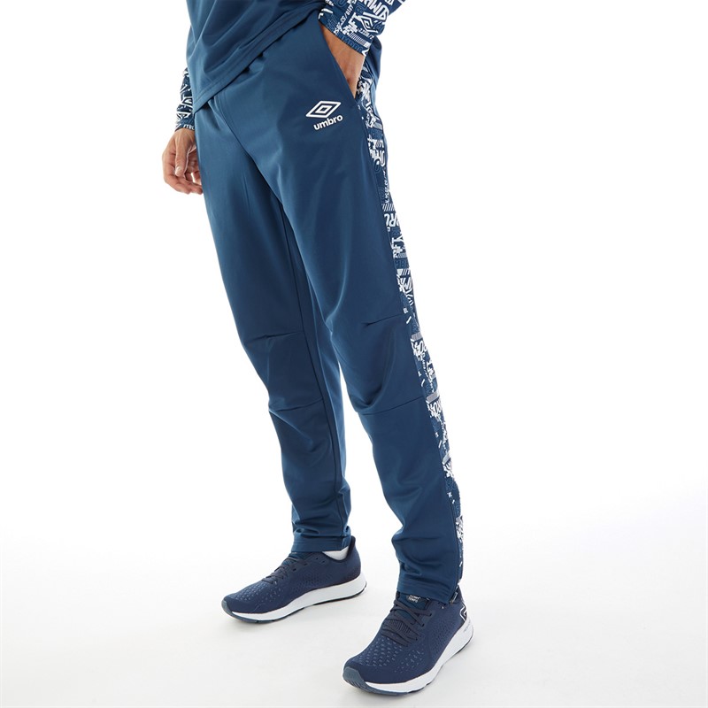 Mens Alliance Graphic Training Poly Track Pant Poseidon/Brilliant White