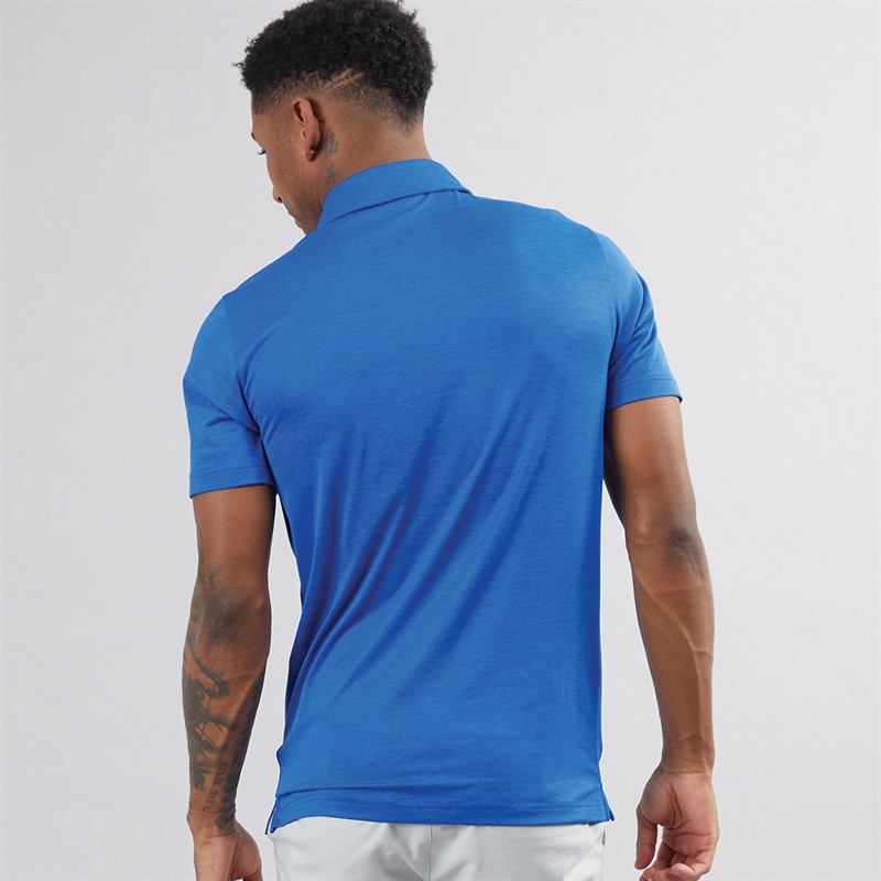 Mens Golf Icon Heather Polo 2.0 Left Chest Festive Blue Heather 2 Mens Golf Icon Heather Polo 2.0 Left Chest Festive Blue Heather