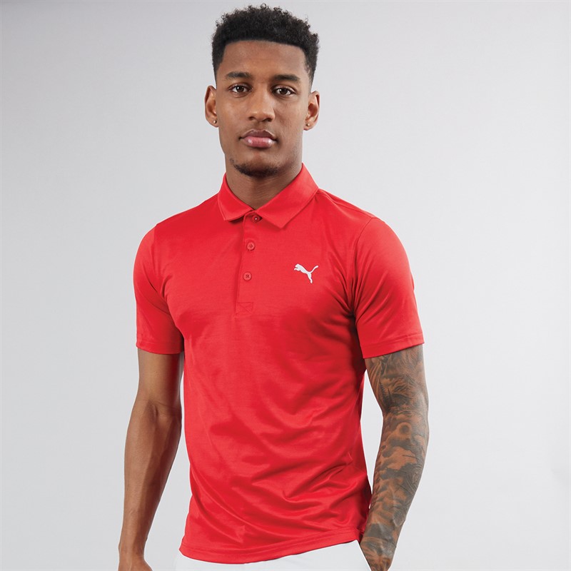Mens Golf Icon Polo 2.0 Left Chest Strong Red 1 Mens Golf Icon Polo 2.0 Left Chest Strong Red