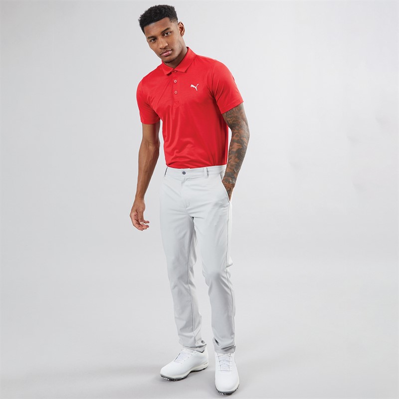 Mens Golf Icon Polo 2.0 Left Chest Strong Red 3 Mens Golf Icon Polo 2.0 Left Chest Strong Red