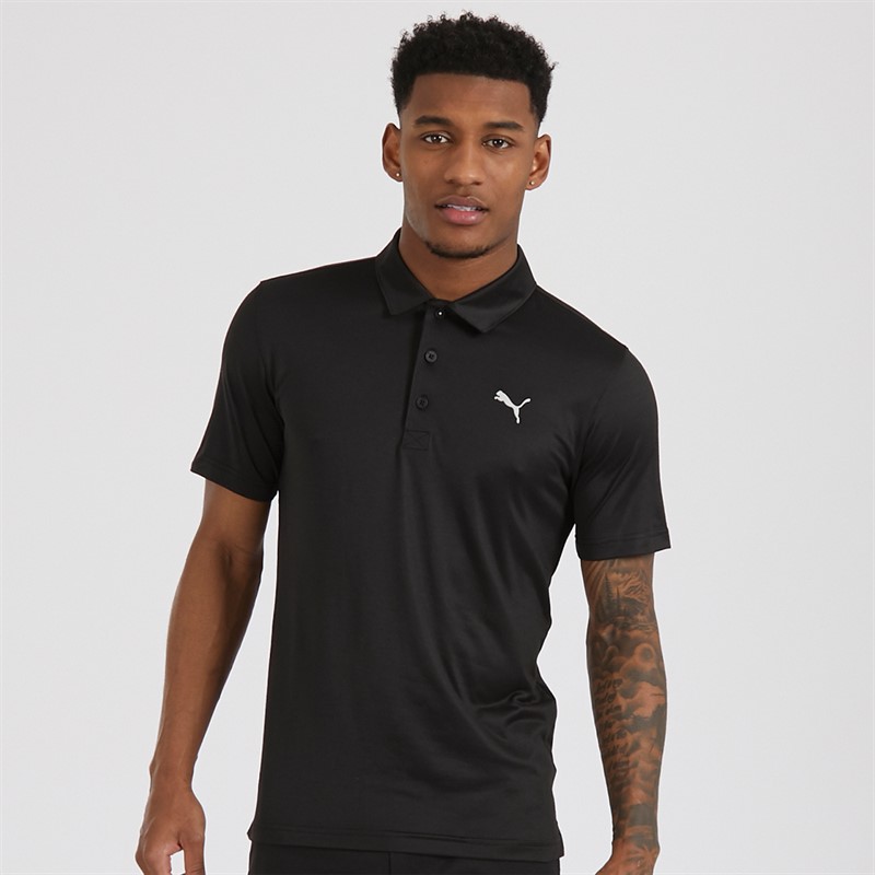 Mens Golf Icon 2.0 Left Chest Polo Black 1 Mens Golf Icon 2.0 Left Chest Polo Black