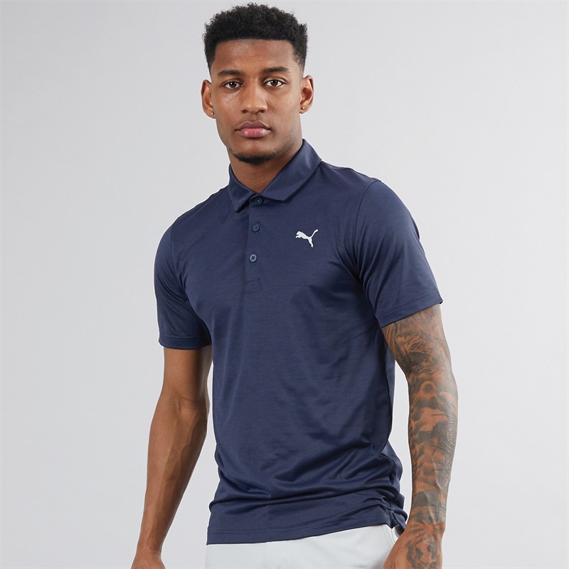 Mens Golf Icon Heather Polo 2.0 Left Chest Deep Navy Heather 1 Mens Golf Icon Heather Polo 2.0 Left Chest Deep Navy Heather