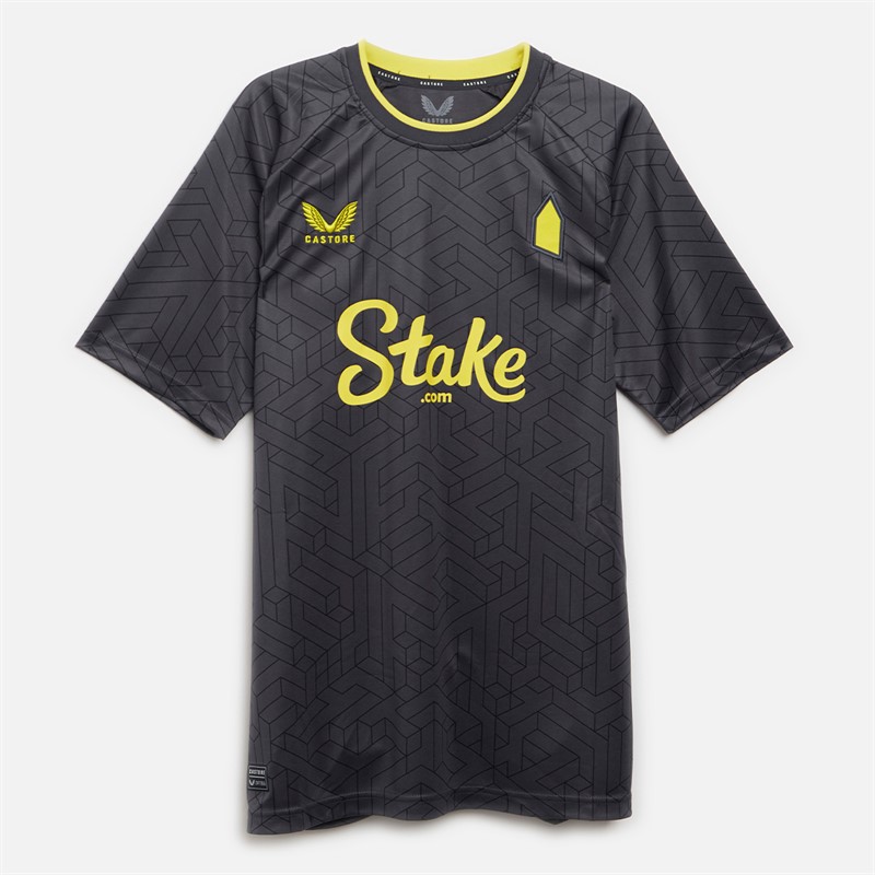 Mens EFC Everton 24/25 Away Jersey Black/Yellow
