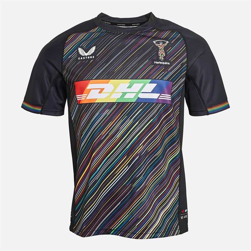 Mens Harlequins FC 23/24 Pride Jersey Caviar 1 Mens Harlequins FC 23/24 Pride Jersey Caviar