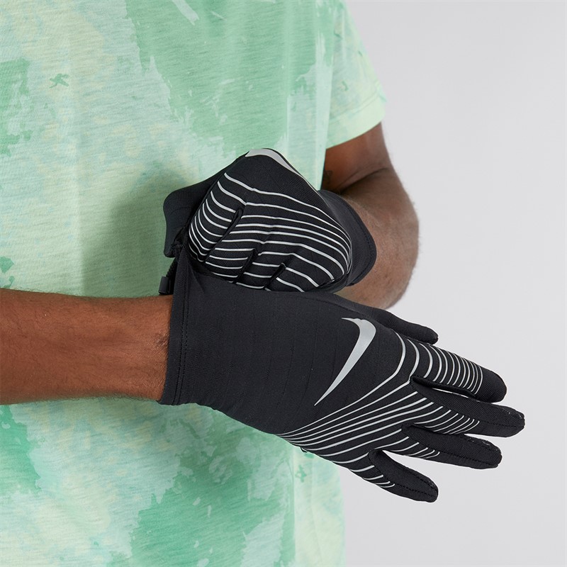 Mens 360 Sphere 4.0 Running Gloves Black/Black/Silver