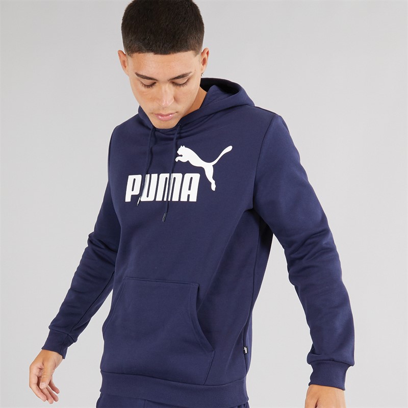 Mens Essentials Big Logo Hoodie Peacoat 1 Mens Essentials Big Logo Hoodie Peacoat