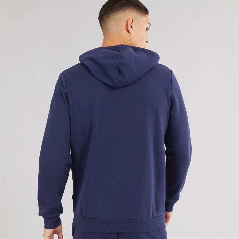 Mens Essentials Big Logo Hoodie Peacoat 2 Mens Essentials Big Logo Hoodie Peacoat