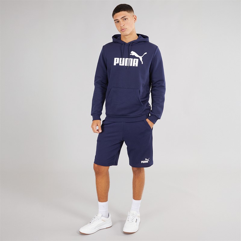 Mens Essentials Big Logo Hoodie Peacoat 3 Mens Essentials Big Logo Hoodie Peacoat