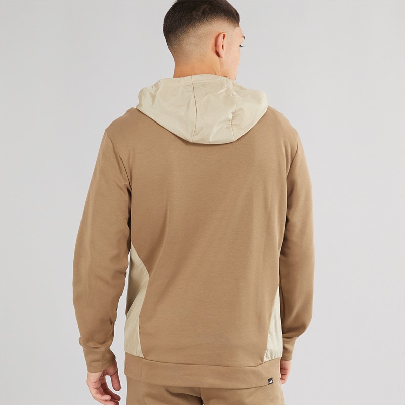 Mens Rad/Cal 1/2 Zip Hooded Jacket Chocolate 2 Mens Rad/Cal 1/2 Zip Hooded Jacket Chocolate