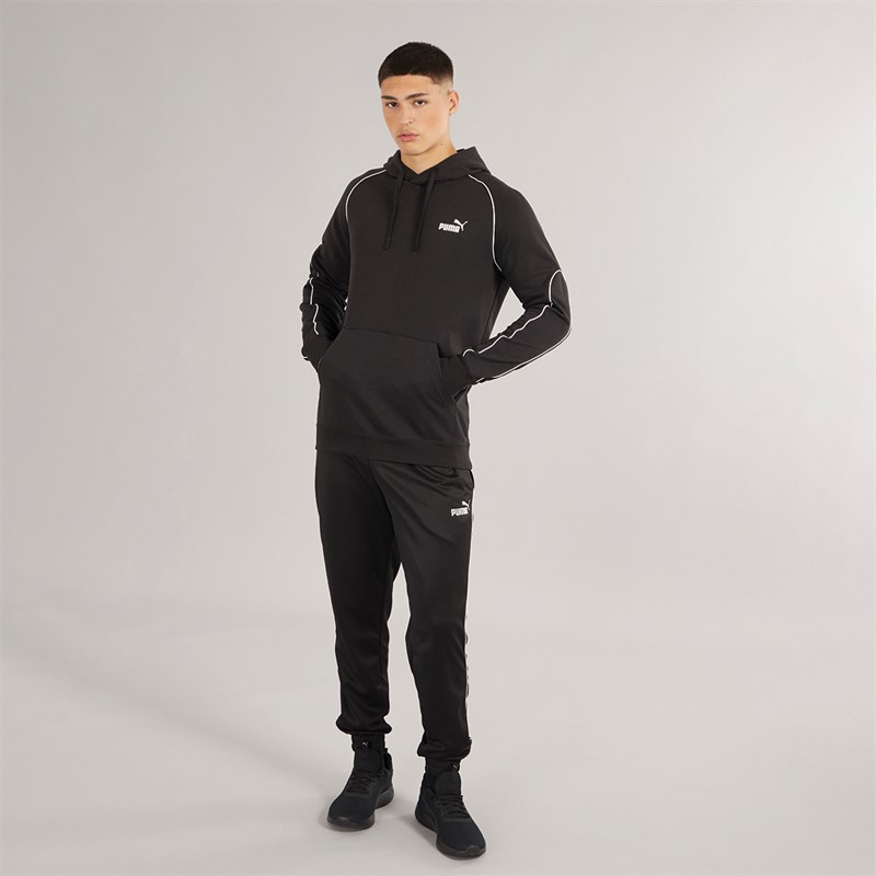 Mens Sport Poly Hoodie Black 4 Mens Sport Poly Hoodie Black