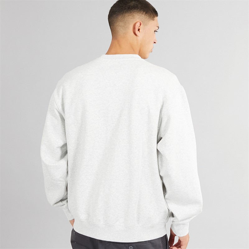 Mens Skate Smile Spike Sweatshirt Ash Heather 2 Mens Skate Smile Spike Sweatshirt Ash Heather