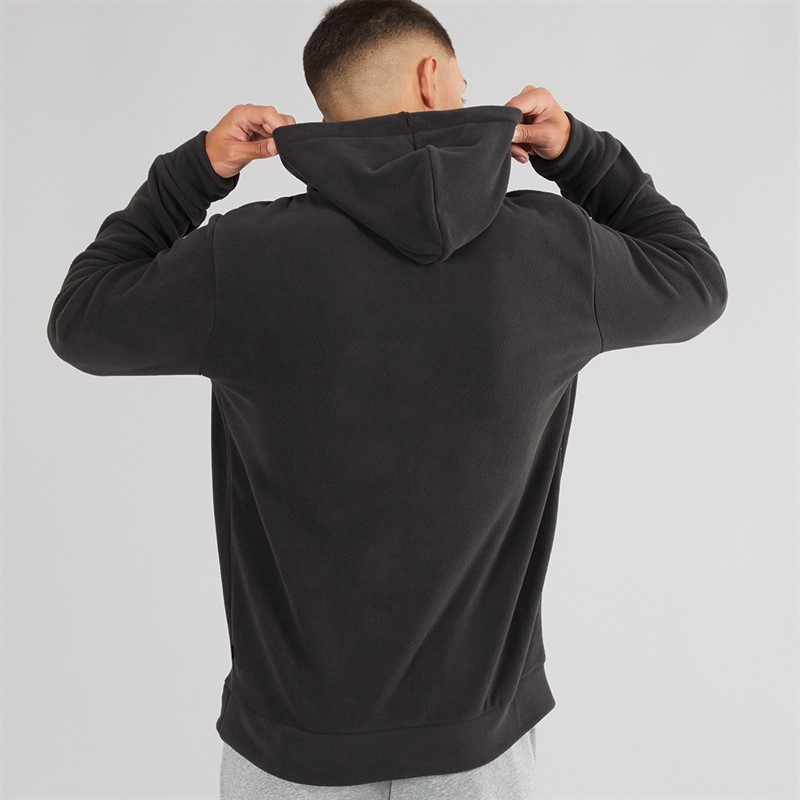 Mens Essentials Elevated Polarfleece Hoodie Black 2 Mens Essentials Elevated Polarfleece Hoodie Black