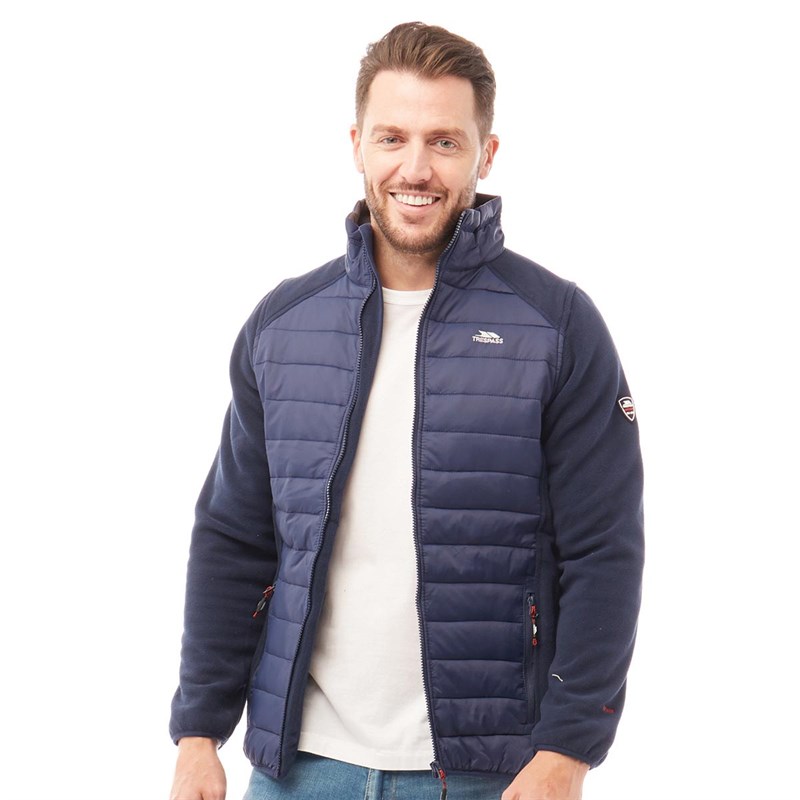 Mens Saunter Hybrid Padded Jacket Navy