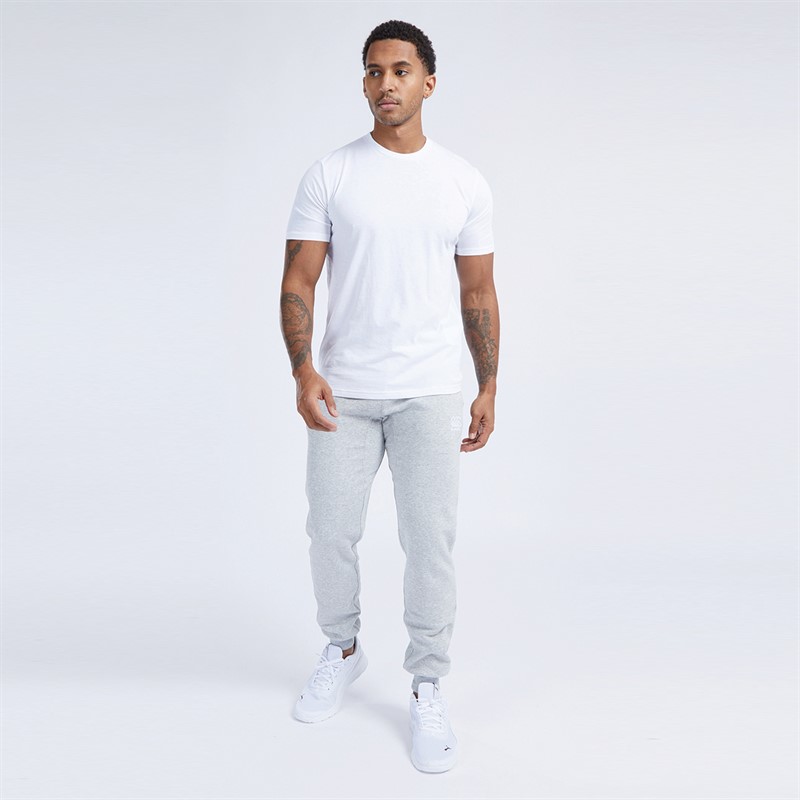 Mens Tapered Cuff Fleece Sweat Pants Classic Marl 4 Mens Tapered Cuff Fleece Sweat Pants Classic Marl