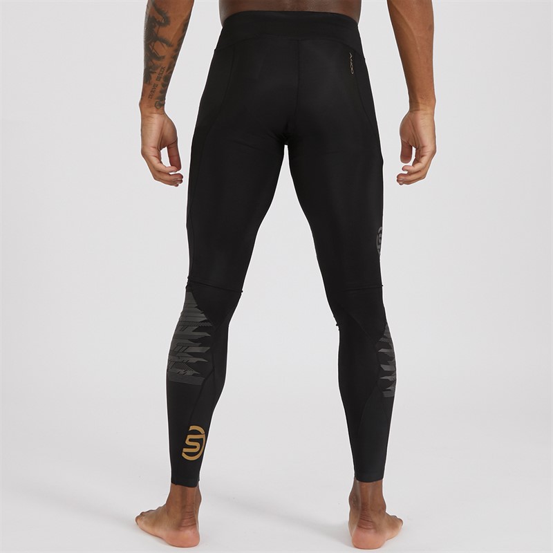 Mens A400 Compression Long Tights Starlight/Oblique 2 Mens A400 Compression Long Tights Starlight/Oblique