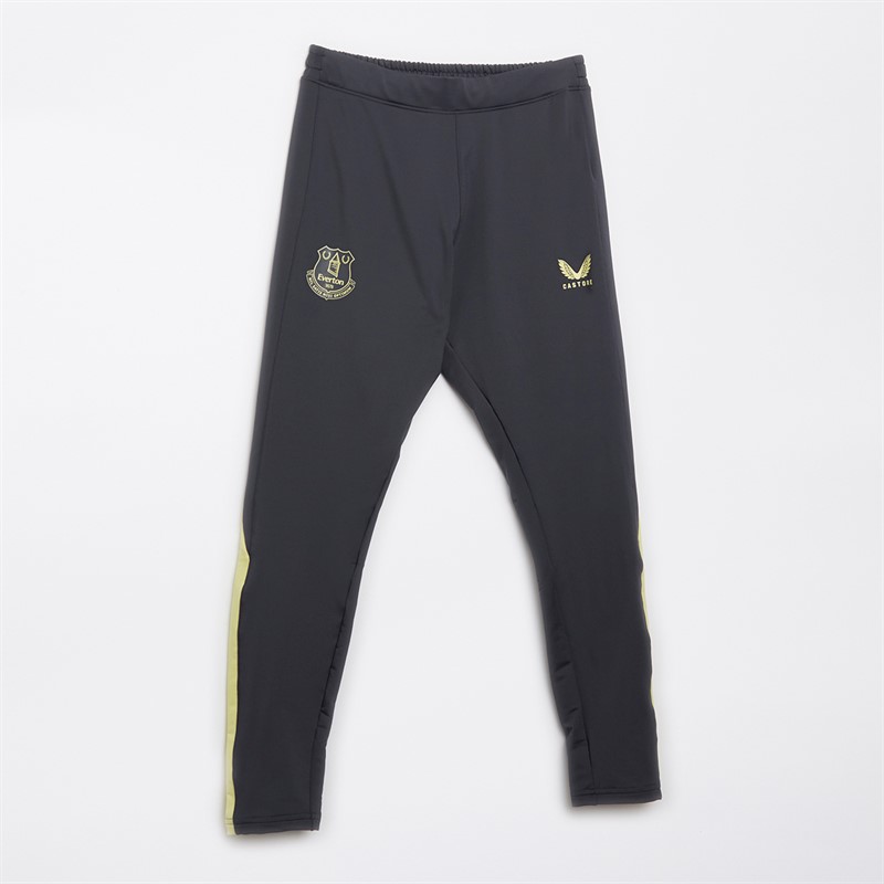 Mens EFC Everton Pro Players Training Pants Ebony/Elfin Yellow