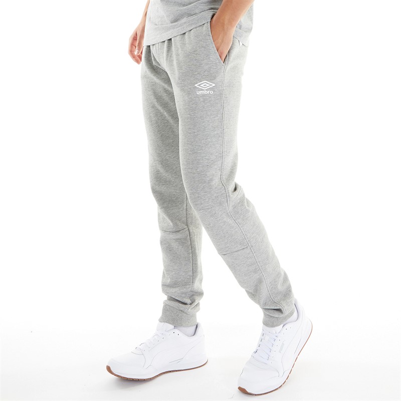 Mens Core Sweat Pants Grey Marl/White