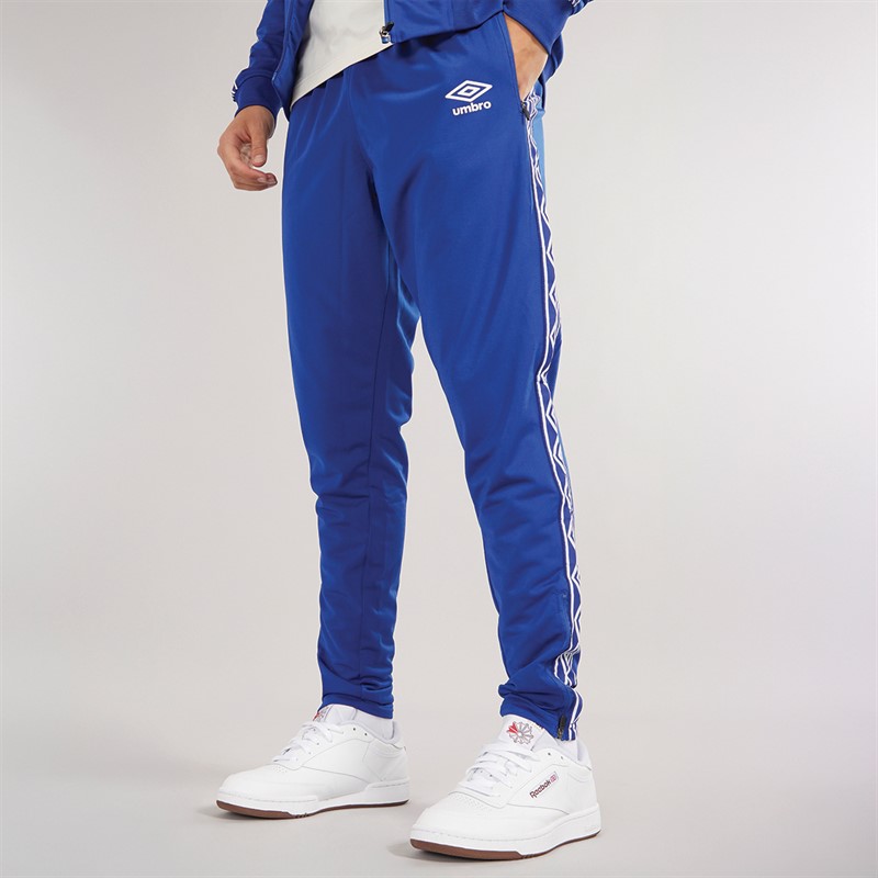 Mens Active Style Taped Tricot Pants Blue/White