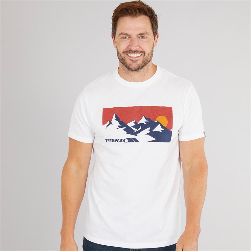Mens Olsson Front Logo T-Shirt White
