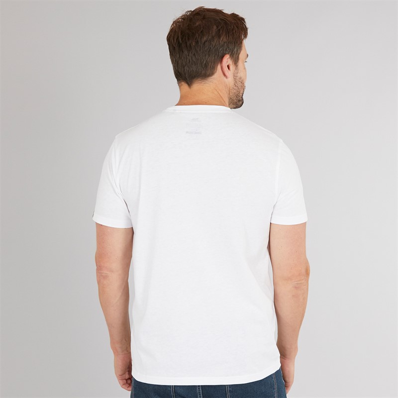 Mens Olsson Front Logo T-Shirt White 2 Mens Olsson Front Logo T-Shirt White