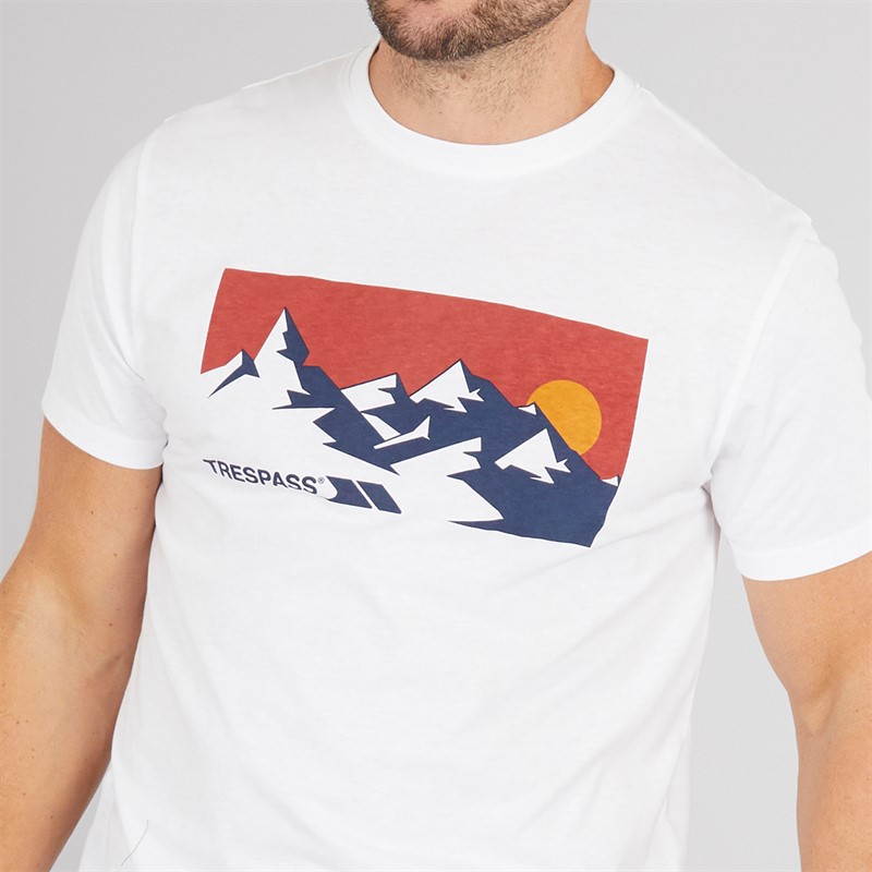 Mens Olsson Front Logo T-Shirt White 3 Mens Olsson Front Logo T-Shirt White
