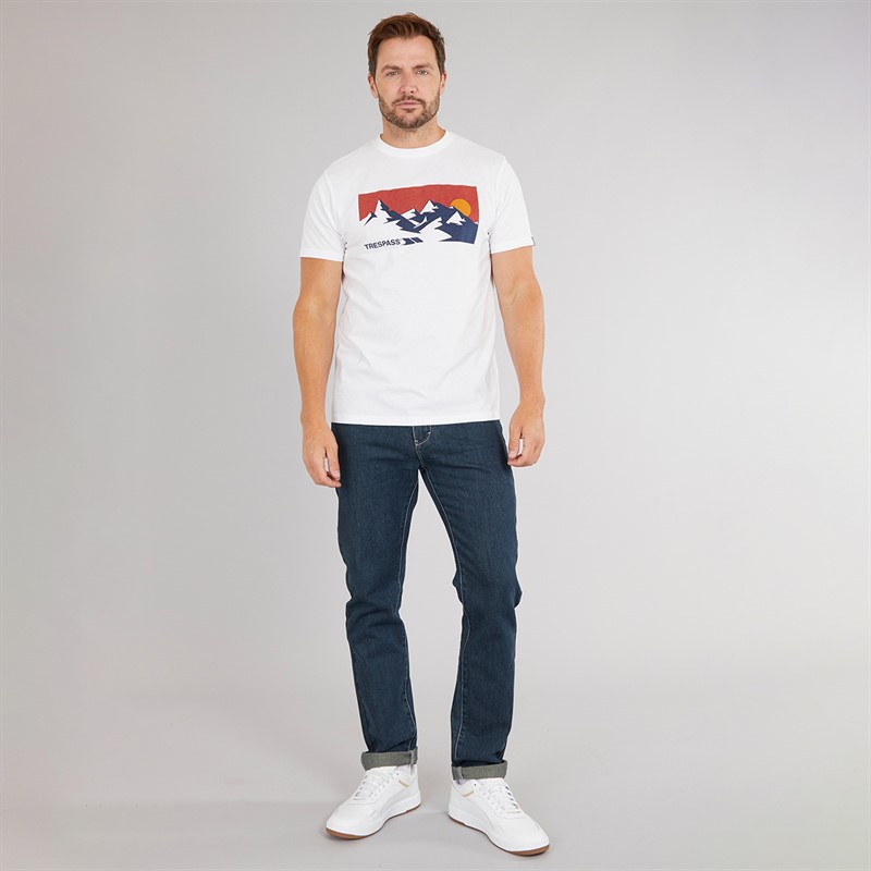 Mens Olsson Front Logo T-Shirt White 4 Mens Olsson Front Logo T-Shirt White
