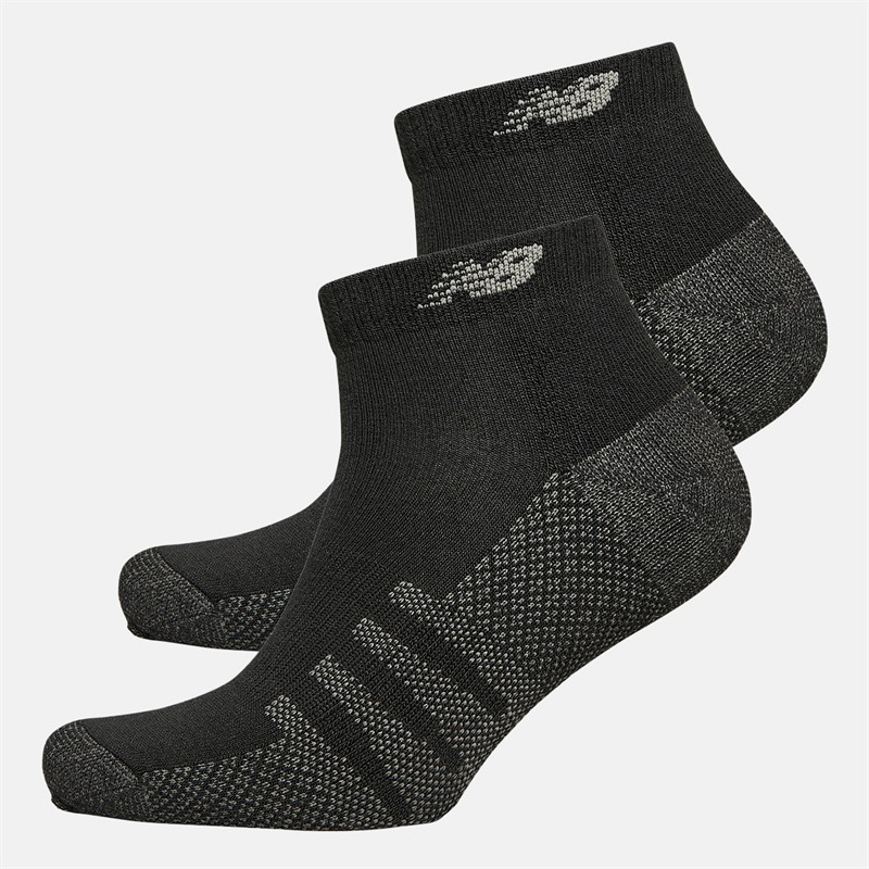 Performance Cushioned Two Pack Low Cut Socks Black