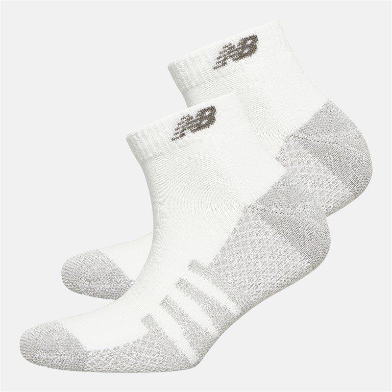 Performance Cushioned Two Pack Low Cut Socks White