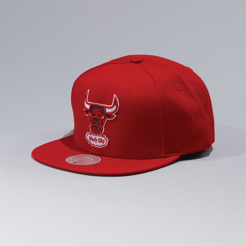 Chicago Bulls NBA Team Ground Snapback Cap Red/Red