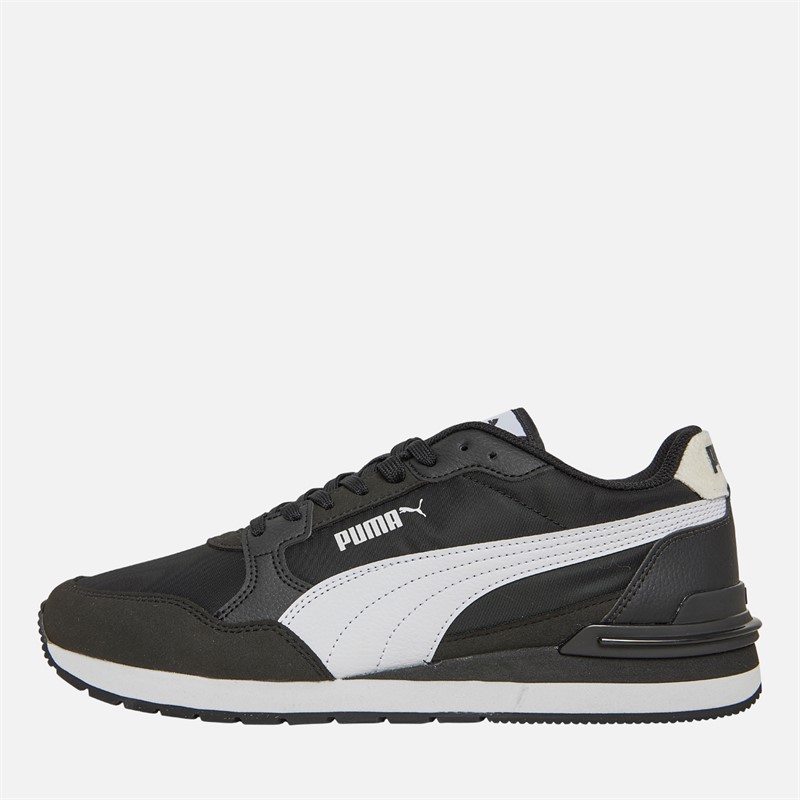 Mens ST Runner V4 Nylon Trainers Black/ White