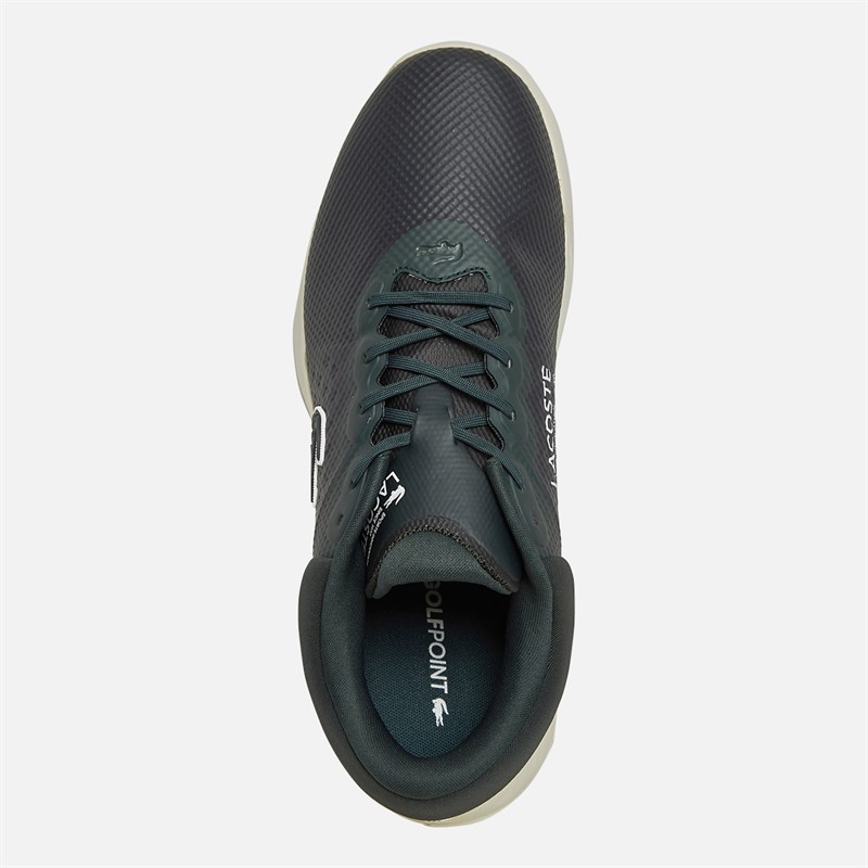Mens Golf Point Golf Shoes Dark Green/Off White 4 Mens Golf Point Golf Shoes Dark Green/Off White