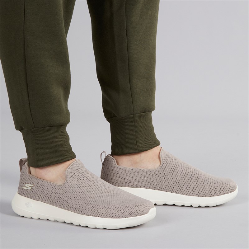 Mens Go Walk Max Ben Trainers Taupe/White 5 Mens Go Walk Max Ben Trainers Taupe/White