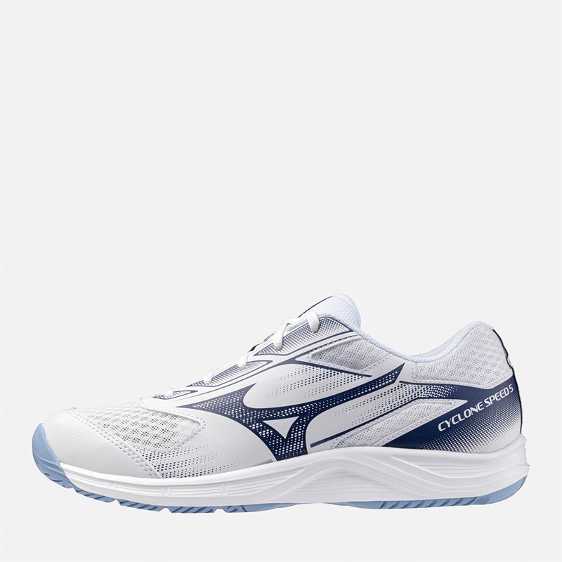 Cyclone Speed 5 Volleyball Shoes White/Bellwether Blue/Bel Air Blue