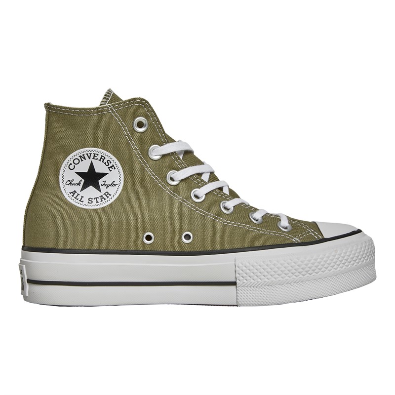 Chuck Taylor All Star Lift Platform Trainers Mossy Sloth/White/Black