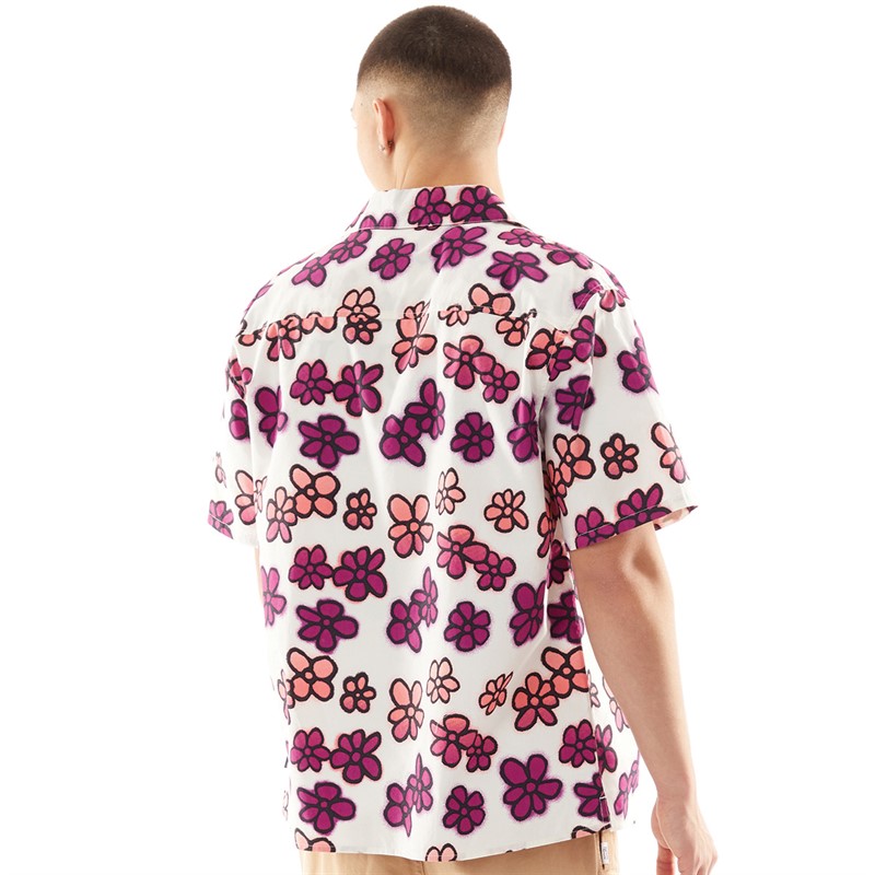 Mens Floral Short Sleeve Collar Shirt Floral AOP 2 Mens Floral Short Sleeve Collar Shirt Floral AOP