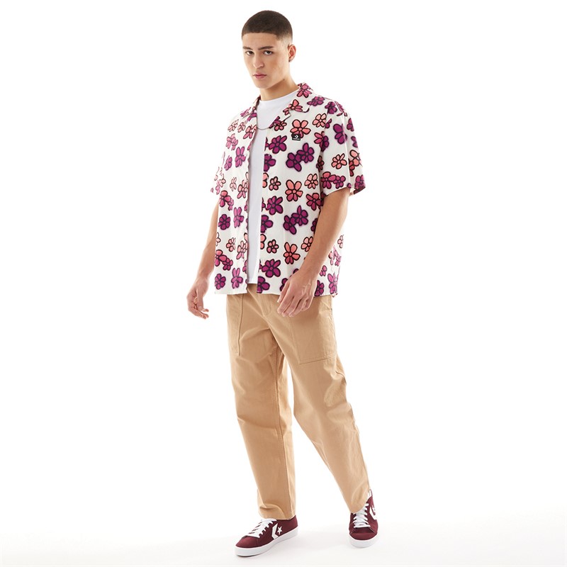 Mens Floral Short Sleeve Collar Shirt Floral AOP 4 Mens Floral Short Sleeve Collar Shirt Floral AOP