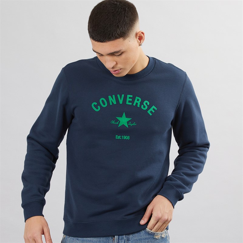 Mens Logo Crew Neck Sweatshirt Into The Void